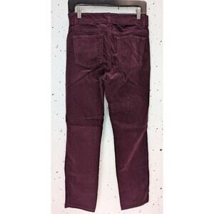 Burgundy Chaps Corduroy Pants Straight Leg Burgundy Merlot Size 6 EUC